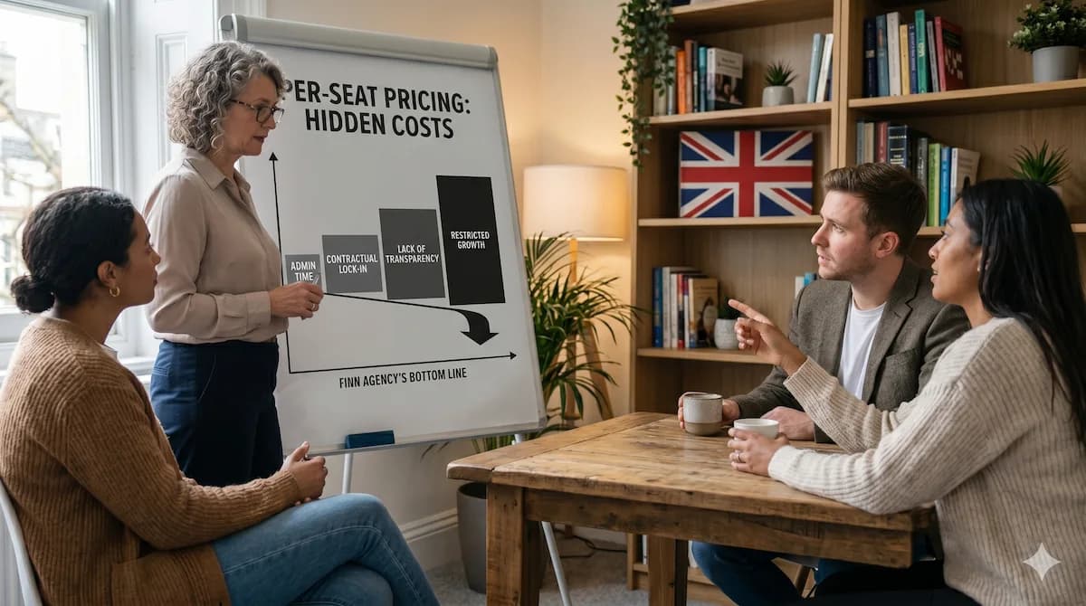 The hidden cost of per-seat pricing for UK counselling agencies